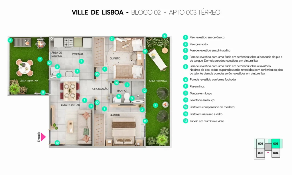Ville de LIsboa - Apartamento MRV Caucaia